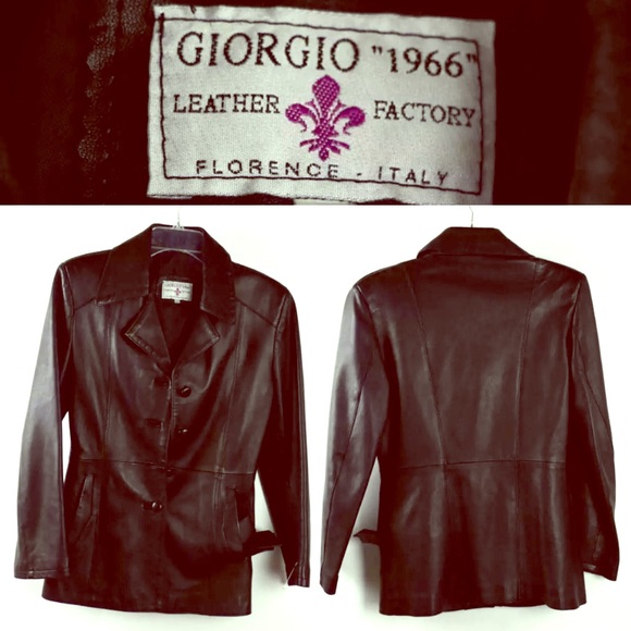 giorgio leather jacket